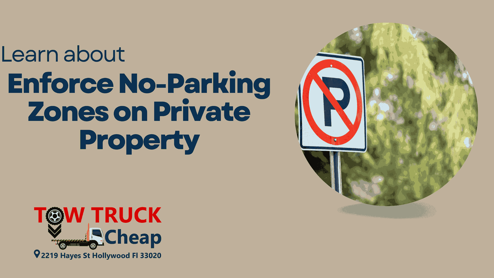 How to enforce no-parking zones on private property